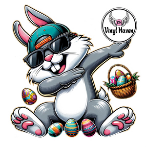 DTF Print * Easter * Dabbing Bunny