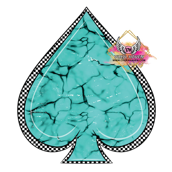 DTF Print * Western * Western Turquoise Spade