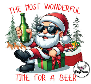 DTF Print * Christmas * The most wonderful time for a beer