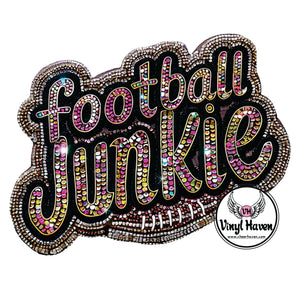 DTF Print * Back to School * Faux sequin Football Junkie