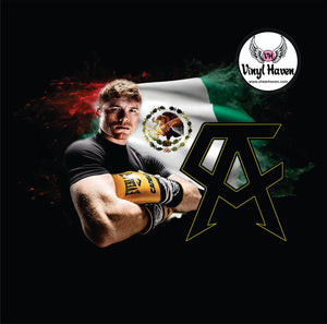 DTF prints * Canelo front of flag