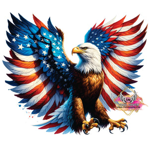 DTF Print * 4th of July * Eagle Flag wings