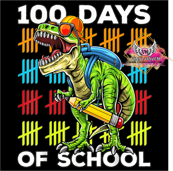 DTF Print * 100 Days Of School * 100 Days of School Dinosaur