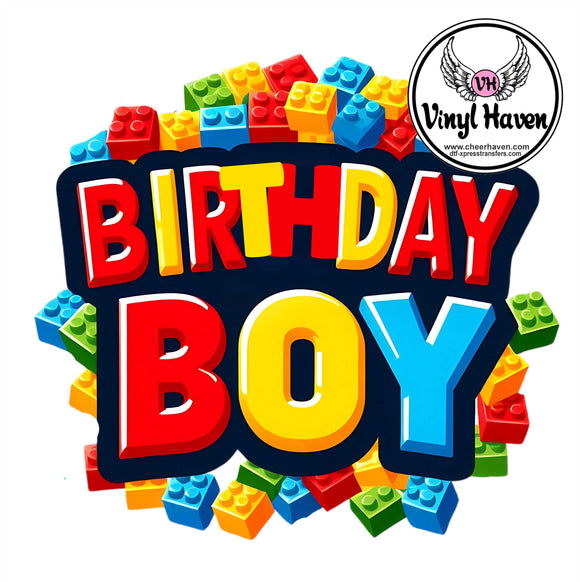 DTF Print * Birthday Boy lego