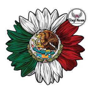 DTF Print * September 16th * Mexican Flag Sunflower * Mexico Flag