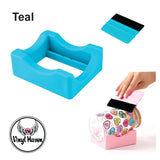 Silicone Tumbler Cradle with felt squeegee