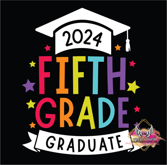 DTF Print * Graduation * Fifth Grade Graduate Cap
