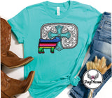 DTF print * Western * Belt buckle Serape Rabbit