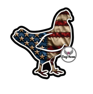 DTF print * Western * Flag Chicken