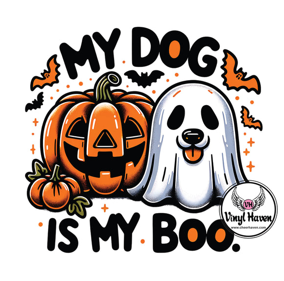 DTF Print * Halloween * My dog is my boo