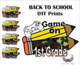 DTF Prints * BACK TO SCHOOL *  Game On Camo Pencil