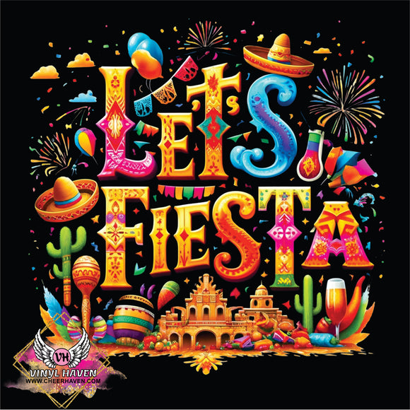 DTF print * Cinco De Mayo * Let's Fiesta