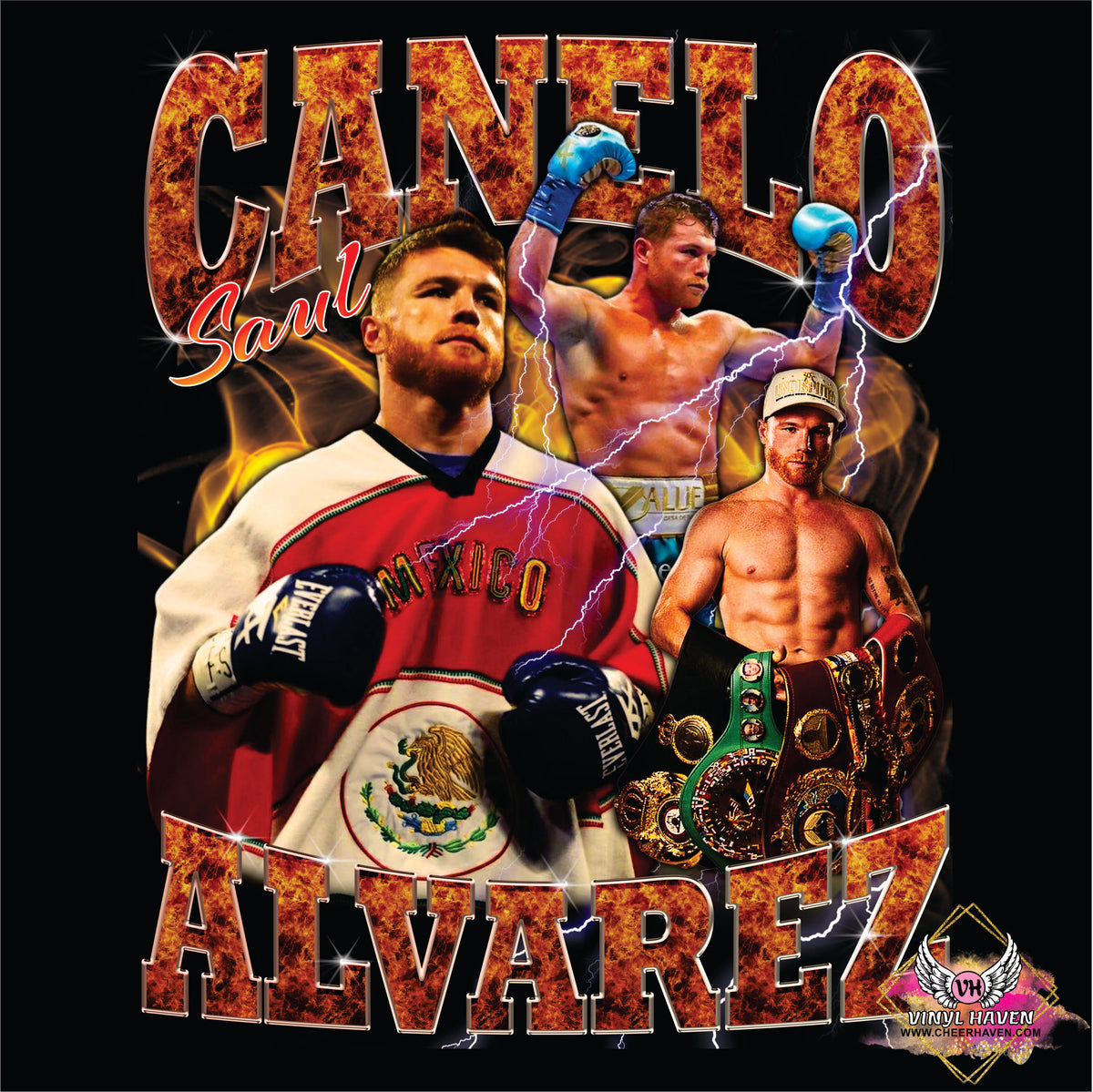 DTF prints * Canelo Saul belts – Cheer Haven LLC.