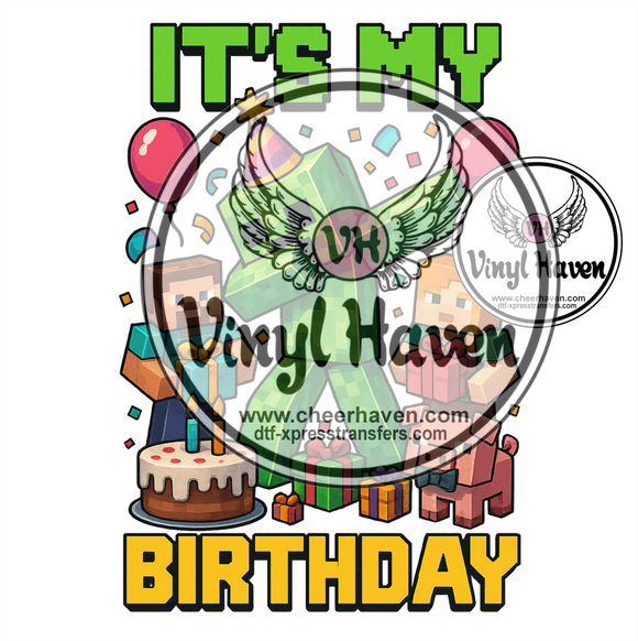 DTF Print * Birthday It's my birthday