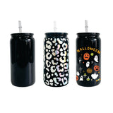 16oz Sublimation Glass Tumbler * Black