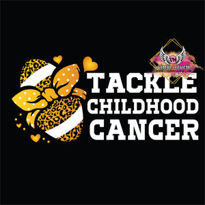 DTF Print * Childhood Cancer Awareness * Tackle Childhood cancer Leopard ball