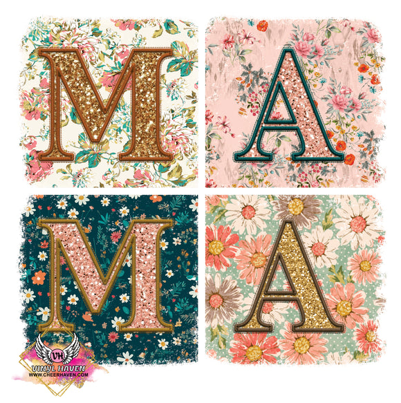 DTF Print * Mothers Day  * Floral Mama squares