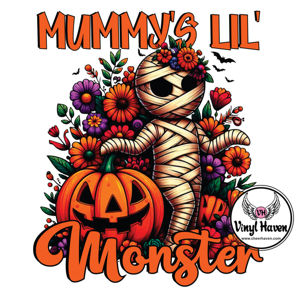 DTF Print * Halloween * Mummy's Lil monster