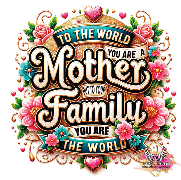 DTF Print * Mothers Day  * To the world Mother Family