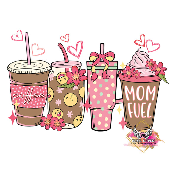 DTF Print * Mothers Day  * Mom Fuel Coffee mugs