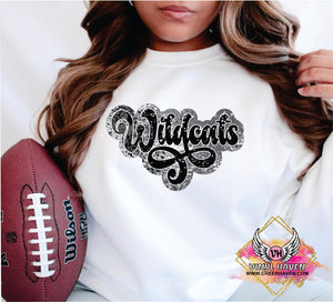 DTF Print * Realistic Texture Faux Sequins * Weslaco E. Wildcats