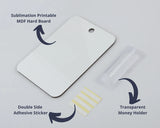 Sublimation Blanks Money Card holder | MDF Hard Board 4" x 5.9"
