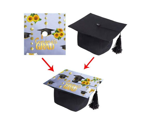 Blank Sublimation Graduation Cap Topper - MDF (YOUTH) 8.46