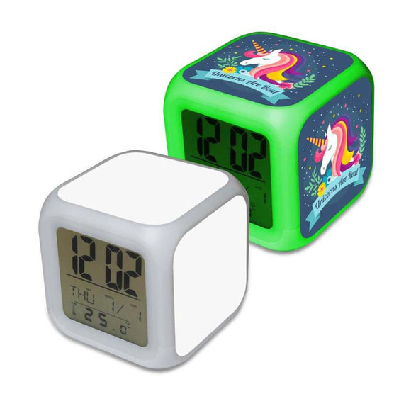 Sublimation Blank Digital LED Alarm Clock with aluminum Inserts