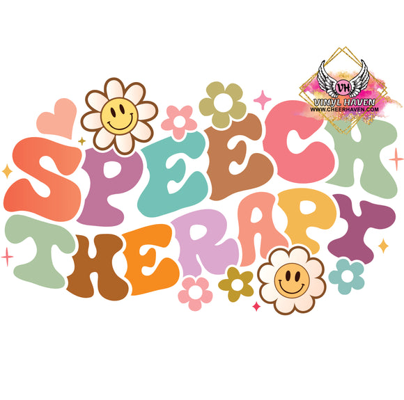 DTF prints * Better Hearing & Speech month * Retro Speech Therapy