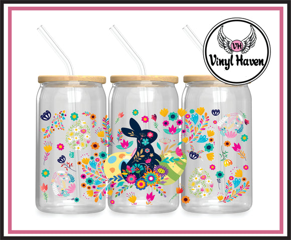 UV DTF Wrap * Bunny & Flowers