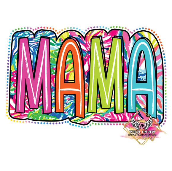 DTF Print * Mothers Day  * Mama Colorful