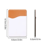Sublimation leather phone card holder
