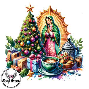 DTF Print * Christmas * Virgen De Guadalupe Christmas