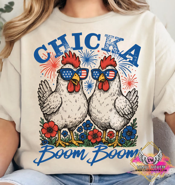 DTF Print * Patriotic * Chicka Boom Boom