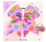 Valentines * Conversational hearts Hair bow