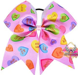 Valentines * Conversational hearts Hair bow