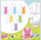 Easter Basket Fillers * Inspired bunny Non-Woven reusable tote bag