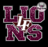 DTF Print * BacK To School * School Pride * FAUX SEQUIN EMBROIDERY MASCOT (HIGH SCHOOLS)