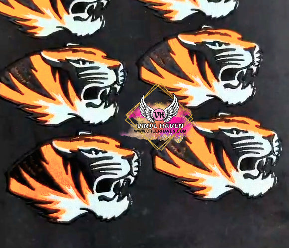 Mercedes Tigers embroidered iron-on logo patches 3.5