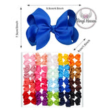 Hair Bow 4.5" (Random Color)