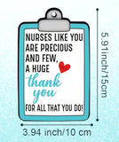 NURSE APPRECIATION * Thank you Nurse card with Ballpoint Pen
