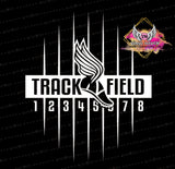 DTF Print * Game day * Faux Sequins Track Mama