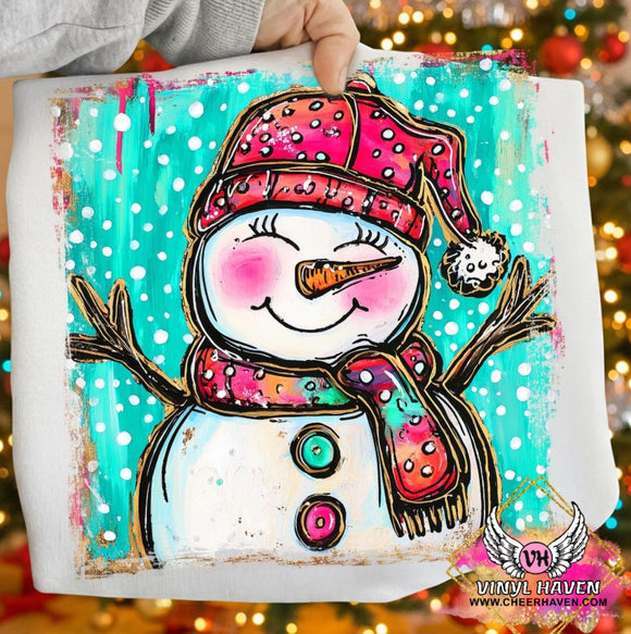 DTF Print * Christmas * Colorful snowman