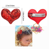 Valentines * Sequins heart hair clip