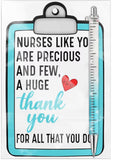 NURSE APPRECIATION * Thank you Nurse card with Ballpoint Pen