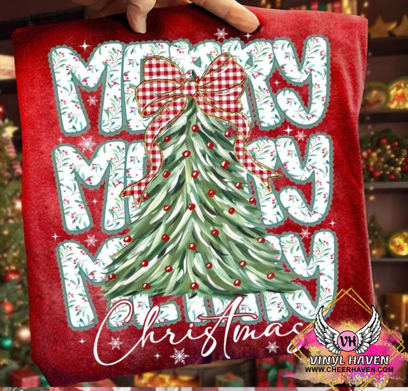 DTF Print * Christmas * Merry Christmas tree