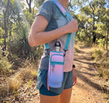 40oz Tumbler insulated water bottle and phone holder/carrier
