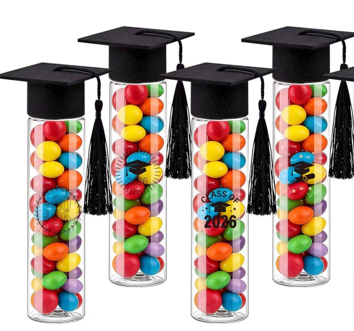 Graduation * Grad gifts * Money/candies plastic container with tassel ...