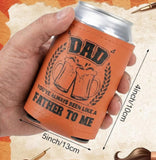 Father's Day gift * PU leather can koozies can cooler