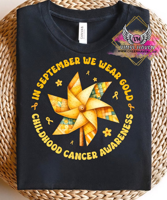 DTF Print * Childhood Cancer Awareness * SPIN wheel In September
